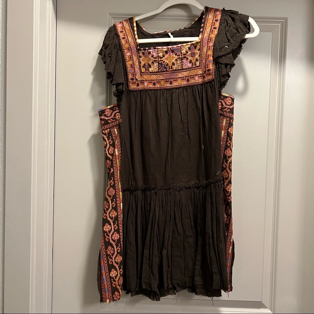 Embroidered Free People Dress, XS